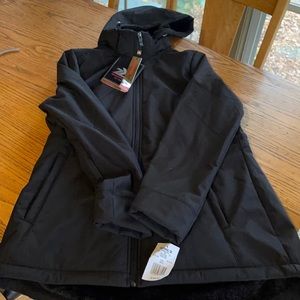 Zeroxposur black Softshell coat size Medium NWT